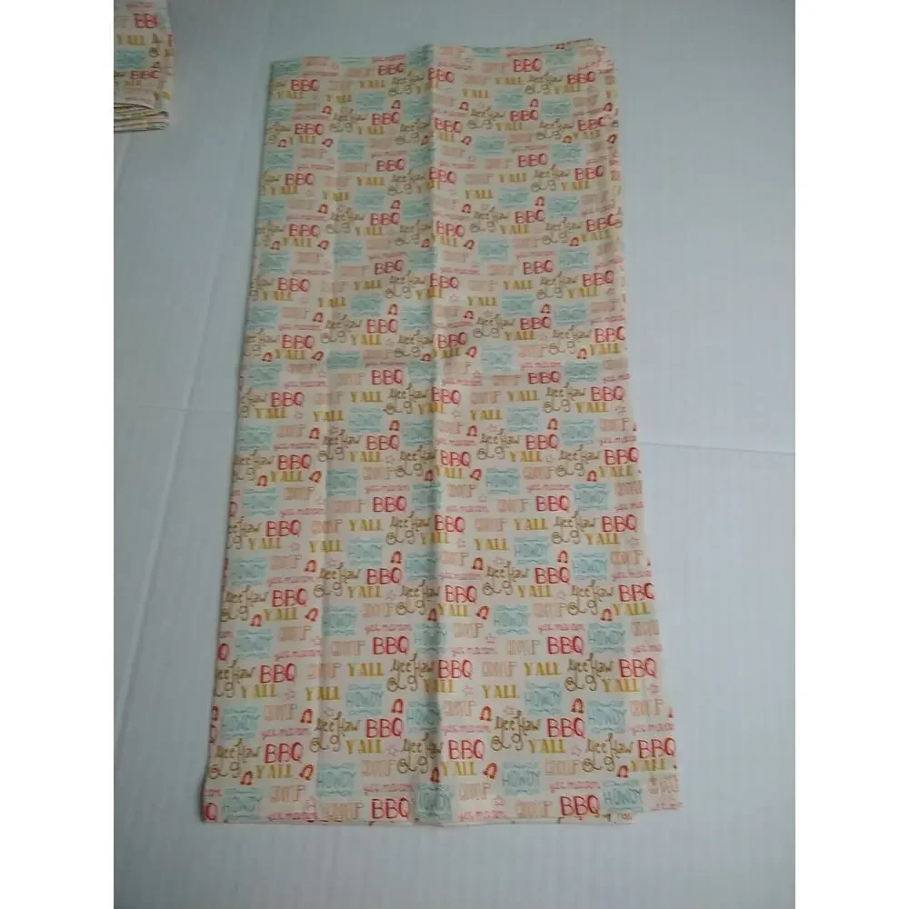 BBQ Howdy New 100 Cotton Handmade Napkins Set / of 4